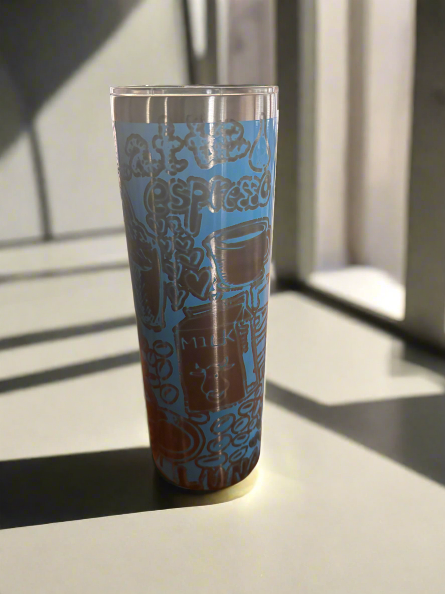 20oz Stainless Steel Java engraved tumbler