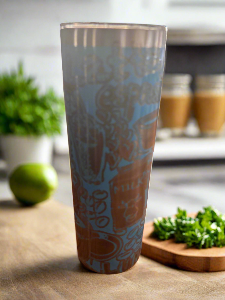 20oz Stainless Steel Java engraved tumbler